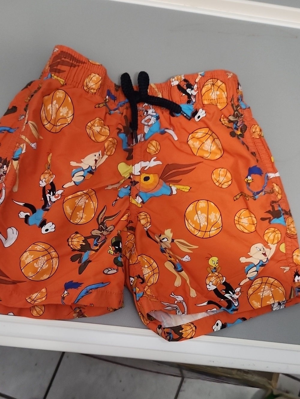 Vilebrequin Orange Looney Tunes Basketball Swim Trunks